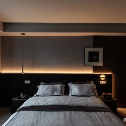 210平米现代简约卧室设计图