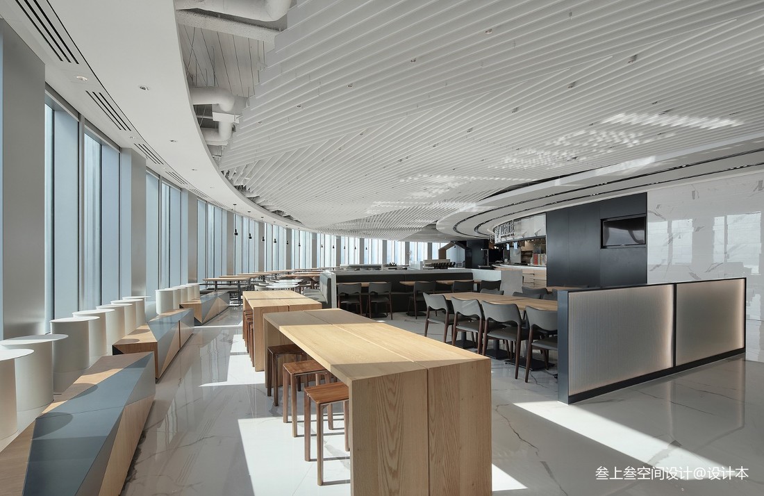 OPPO深圳湾总部员工餐厅——座位图片