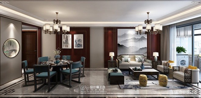 新中式风格设计-滨湖云谷项目设计_4