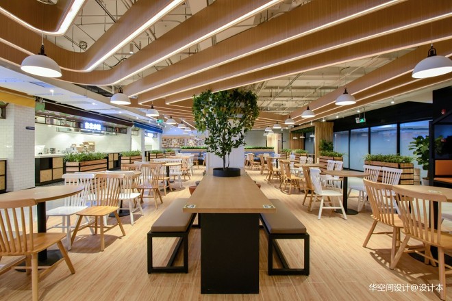 餐饮设计·中粮创芯食堂，现代绿色生态