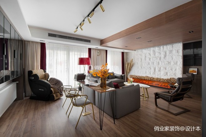 重庆江山樾4房现代风格装修设计案例作