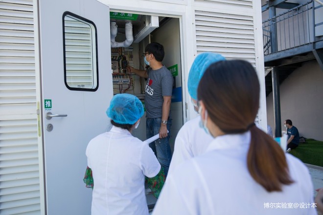 内蒙呼市红十字医院移动PCR方舱实验