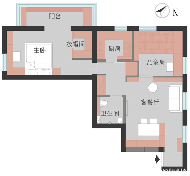 阳光满屋的日式2居，多窗户型也有超多