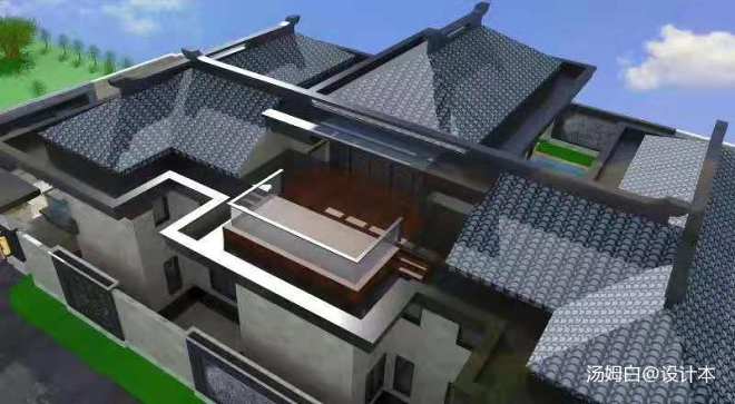 新中式大宅设计【中国院子】_1648