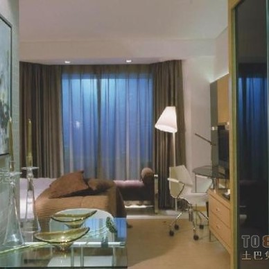 东南亚风格酒店设计起居室视觉图