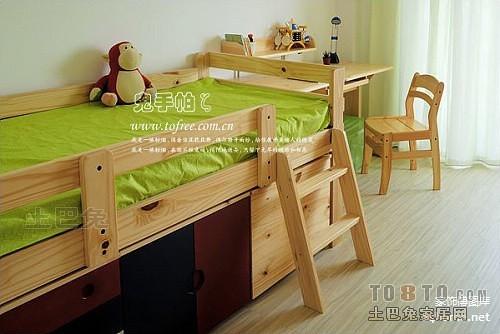 混搭儿童房家具摆设装修设计效果图