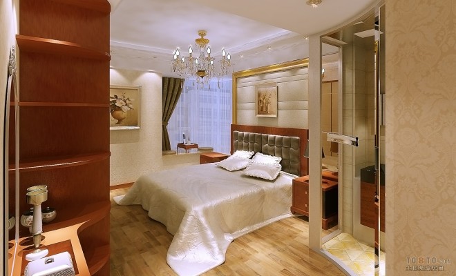 欧式现代卧室装修效果图大全2012图