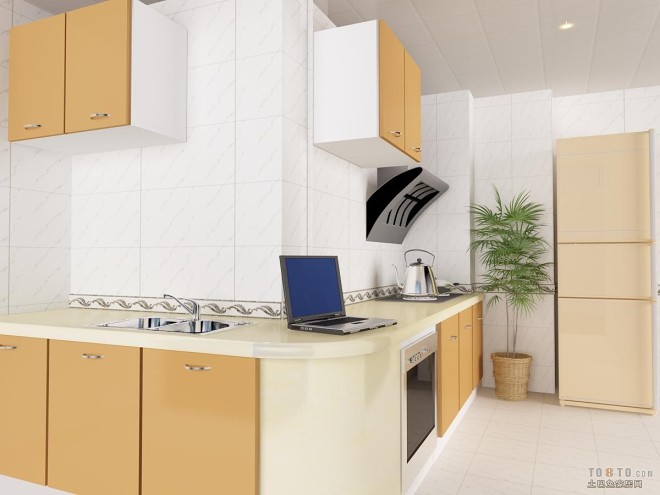 欧式厨房橱柜装修设计效果图
