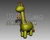 长颈鹿玩偶3D模型-086