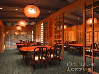 中式餐馆293d模型下载