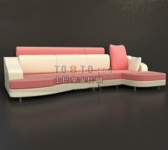 现代风格多人沙发3d模型下载