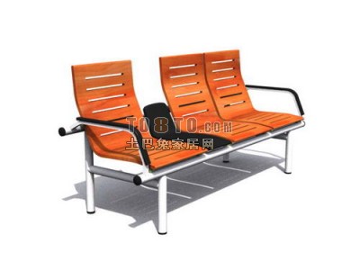 公共座椅素材453d模型下载