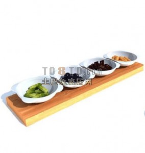 厨具-餐具3D模型-含材质贴图-免费下载5-5套
