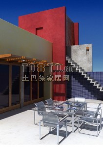 建筑3-5套（含材质贴图）3d模型下载