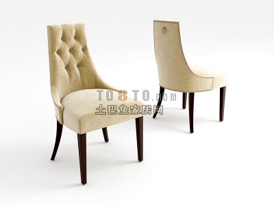 欧式椅子3d模型下载