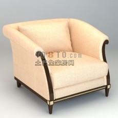 精致饱满2012新款欧式沙发3d模型下载