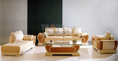 唯美舒适现代沙发3D模型