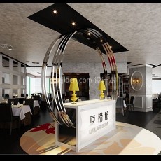 豆捞坊大型餐饮免费网站3d模型下载