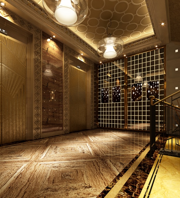 酒店宾馆楼梯3d模型下载
