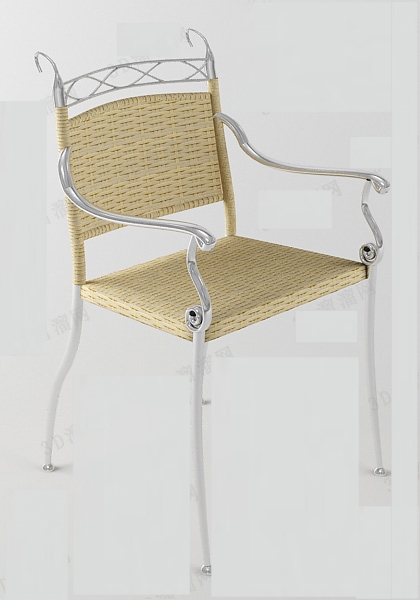 欧式藤椅3d模型下载