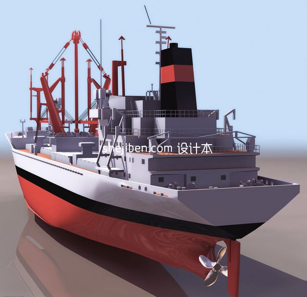 海洋石油船3d模型下载