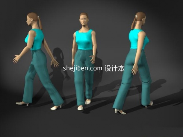 女性身体3d模型下载