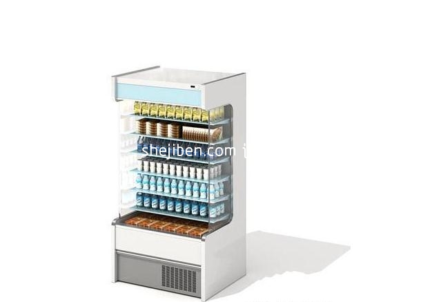 食品柜3d模型下载