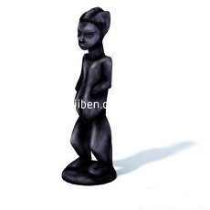 古代人物雕塑3d模型下载