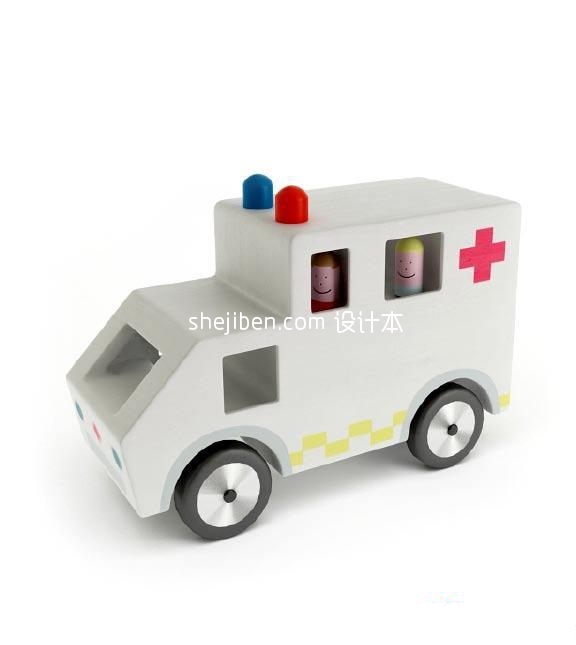 玩具救护车3d模型下载