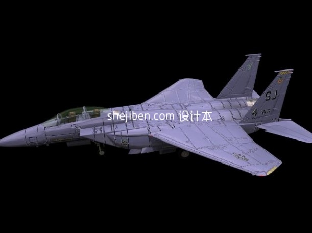 战斗机-飞机素材73d模型下载