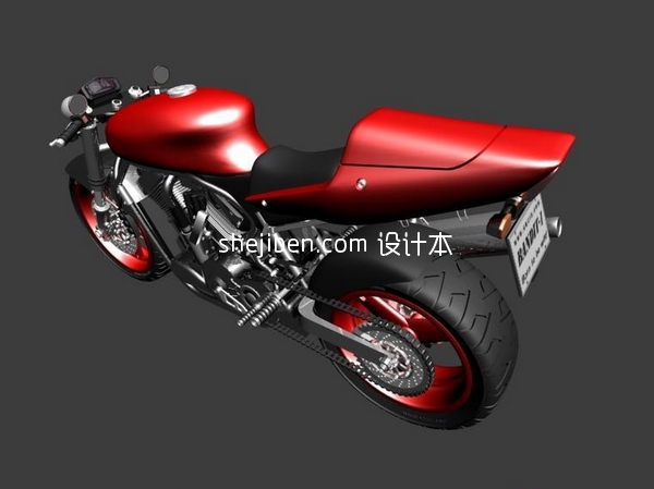 摩托车3d模型下载