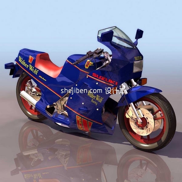 摩托车3d模型下载