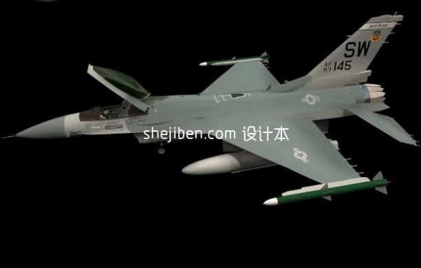 战斗机-飞机素材63d模型下载