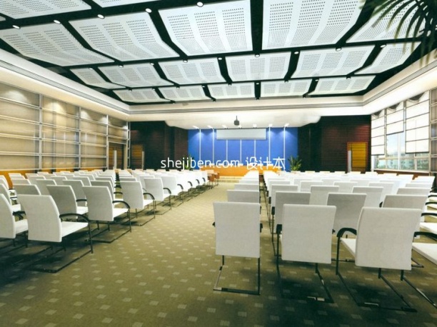 多功能厅完整全套会议厅模型