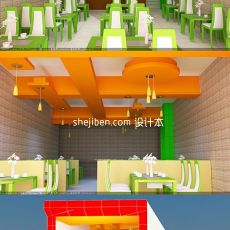 全套茶餐厅3d模型下载