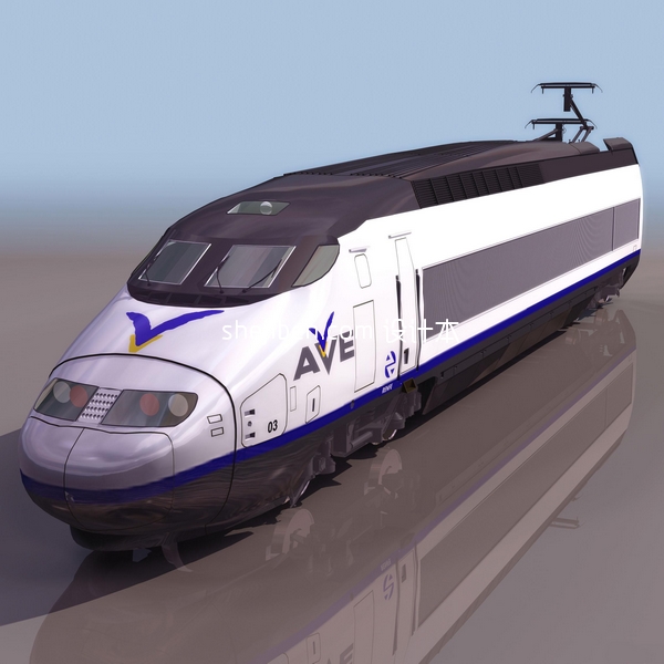 和谐号火车3d模型下载