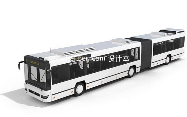 加长版公交车模型