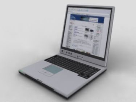 笔记本电脑3d模型下载