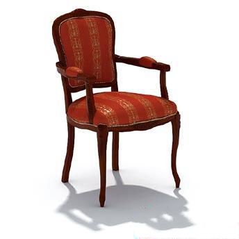 红木扶手座椅3d模型下载