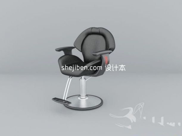 美发椅子3d模型下载