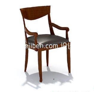 中式餐椅3d模型下载