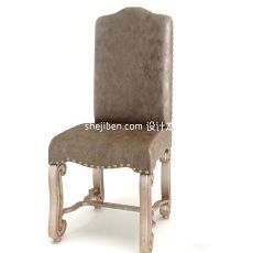 欧式单人沙发椅3d模型下载
