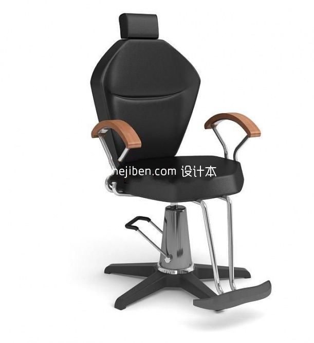 扶手美发椅3d模型下载