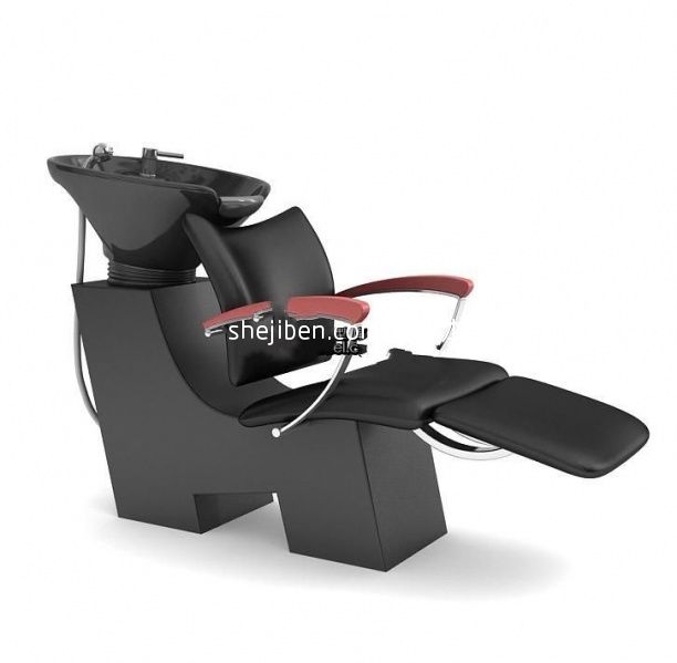 洗头躺椅3d模型下载