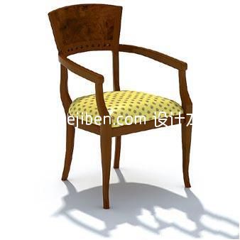 欧式家具座椅3d模型下载