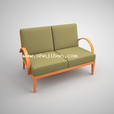日式沙发3d模型下载