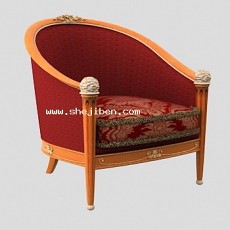 休闲单人沙发3d模型下载
