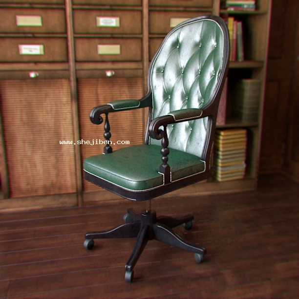 老板椅3d模型下载