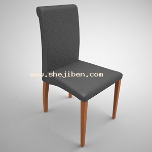 现代简约皮椅3d模型下载