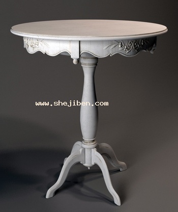 雕花桌子3d模型下载